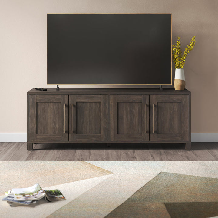 Chabot TV Stand for TVs up to 78" Latitude Run® Color: Alder Brown