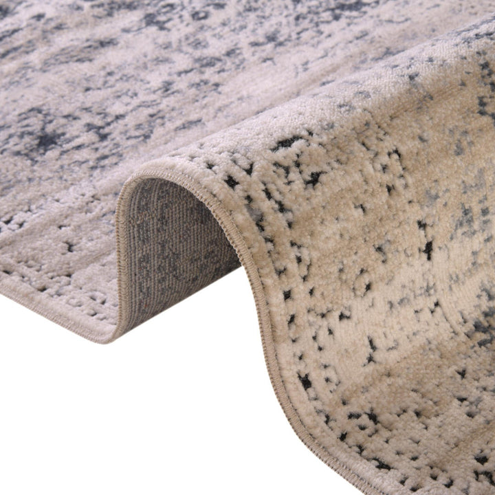 Arkeen Oriental Dark Blue/Beige Area Rug Lark Manor™ Rug Size: Rectangle 7'10" x 11'