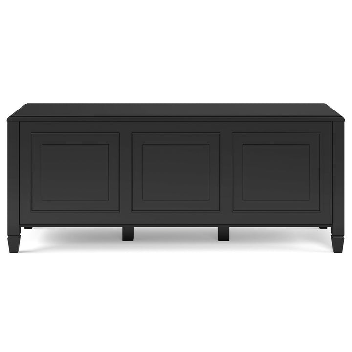 Connaught Wood Flip Top Storage Bench Simpli Home