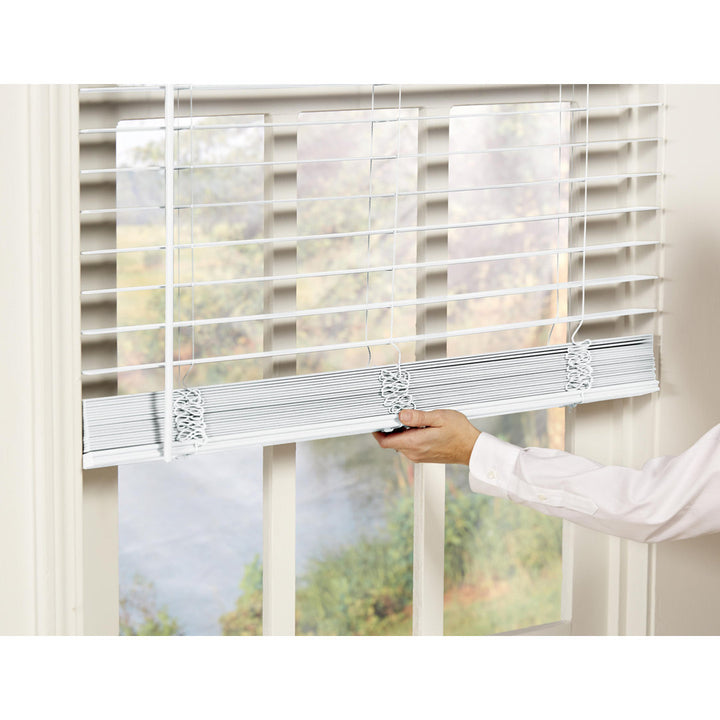 2 inch Room Darkening, Cordless Faux Wood Horizontal/Venetian Blind DEZFURNISHINGS Length & Width: 23.5"W x 48"L