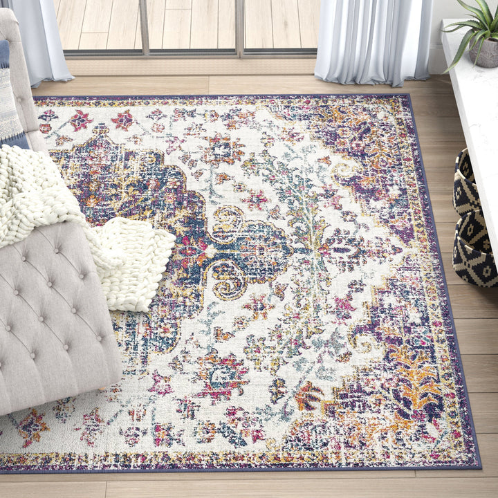 Hillsby Oriental Blue Area Rug Mistana™ Rug Size: Rectangle 9'3" x 12'6"