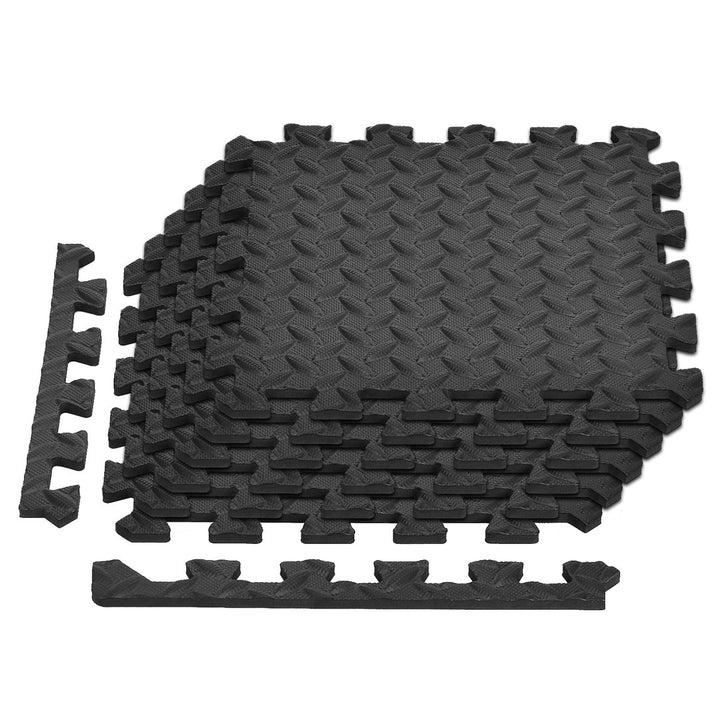 Exercise Mat Eva Foam Interlocking Tiles Protective Flooring For Gym Equipment And Cushion For Workouts 24 X 24X 0.4 Inch (Set of 6) Coofel