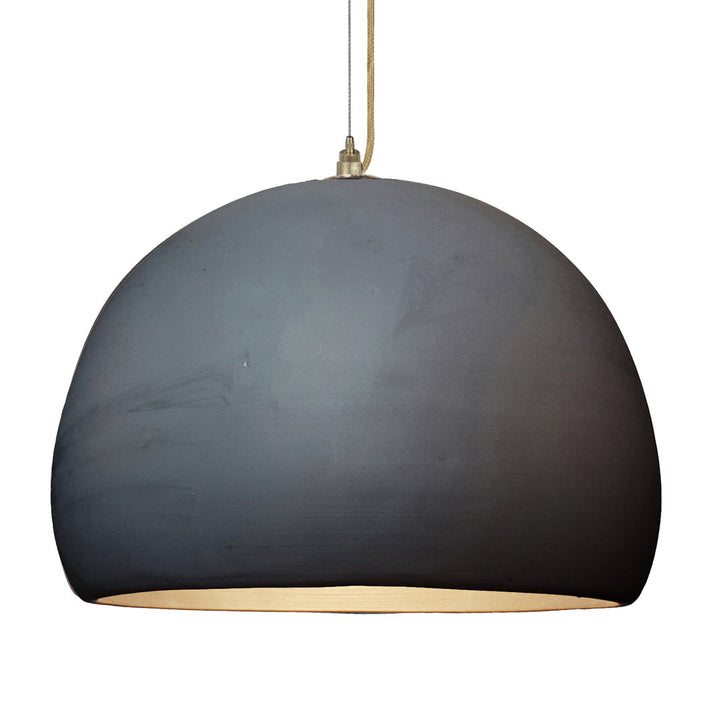Clay 1 - Light Pendant Hammers and Heels Shade Color: Matte Black Bulb Included: No, Finish: Brass Braided