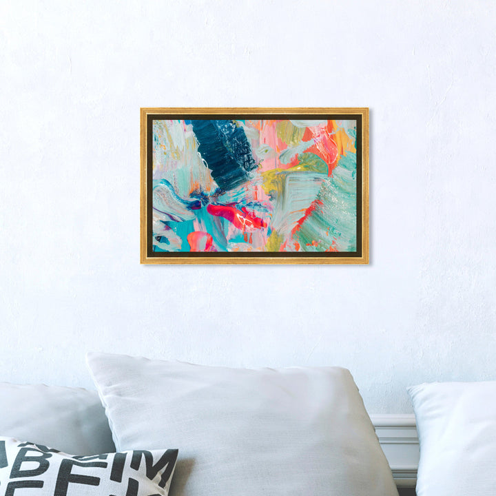Abstract That Love Feeling - Graphic Art on Canvas Oliver Gal Prints Size: 10" H x 15" W Format: Gold Framed Canvas