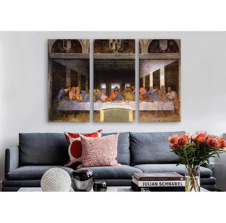 The Last Supper by Leonardo da Vinci Painting Print on Canvas Vault W Artwork Size: 40" H x 60" W x 0.75" D