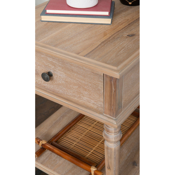 Birkley End Table with Storage Drawer Sand & Stable™ Color: Natural