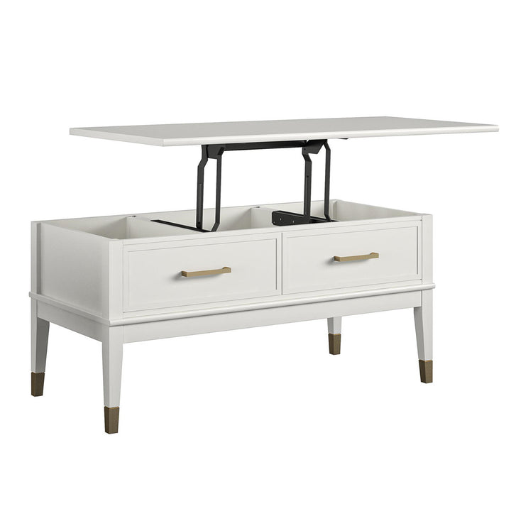 Westerleigh Storage Lift-Top Coffee Table CosmoLiving by Cosmopolitan Color: White