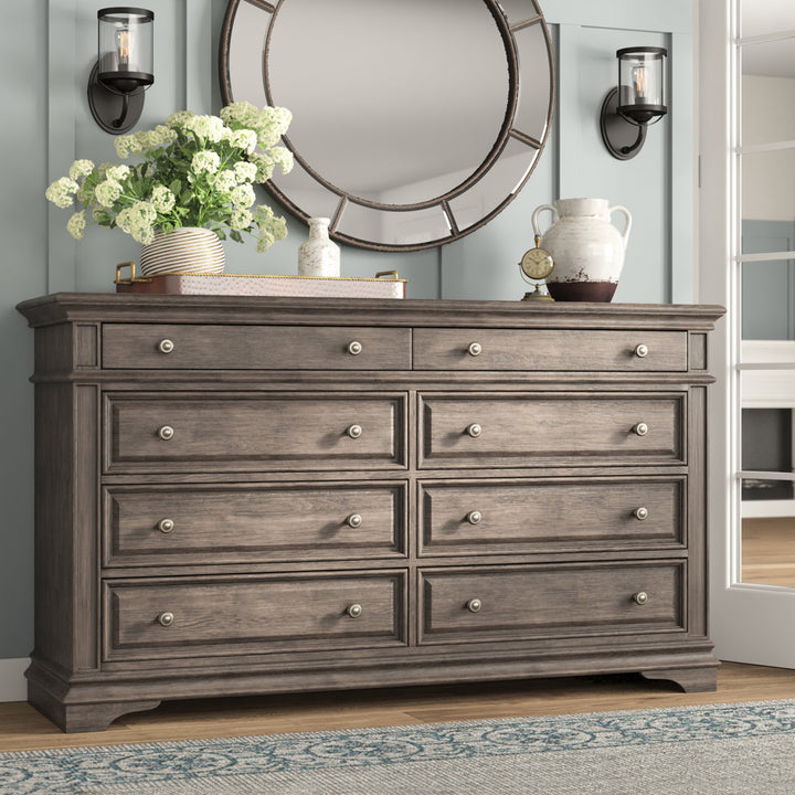Boyer 8 Drawer 66'' W Double Dresser Laurel Foundry Modern Farmhouse® Color: Driftwood