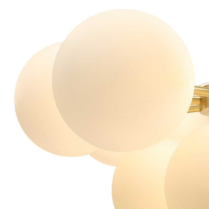 Delacroy 13 - Light Shaded Tiered Chandelier Everly Quinn Shade Pattern: Frosted, Finish: Brass