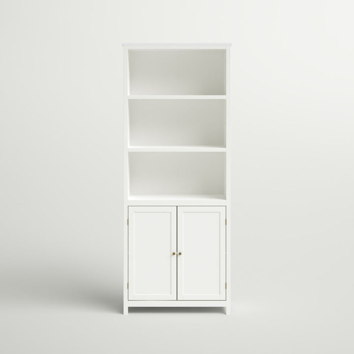 Aydan 71.5" H x 29" W Standard Bookcase Three Posts™ Color: White