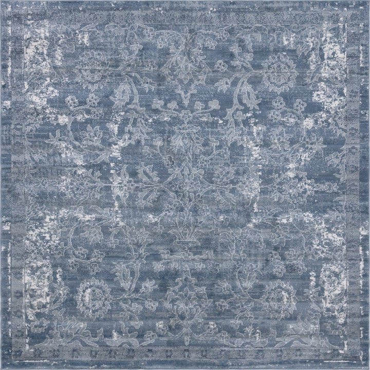 Charters Towers Oriental Blue Area Rug Langley Street® Rug Size: Square 7'10"