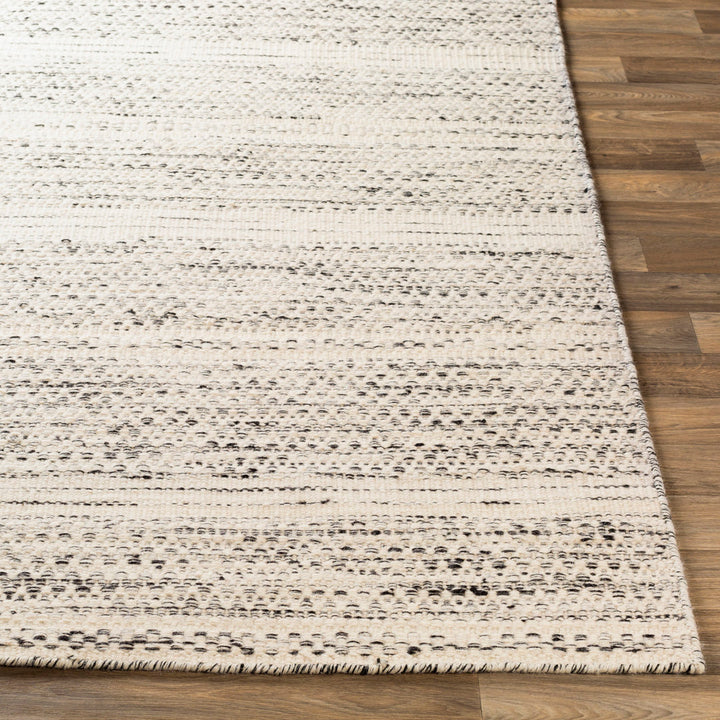 Sylvie Chevron Flatweave Wool Cream/Black Area Rug Kelly Clarkson Home Rug Size: Rectangle 5' x 7'6"