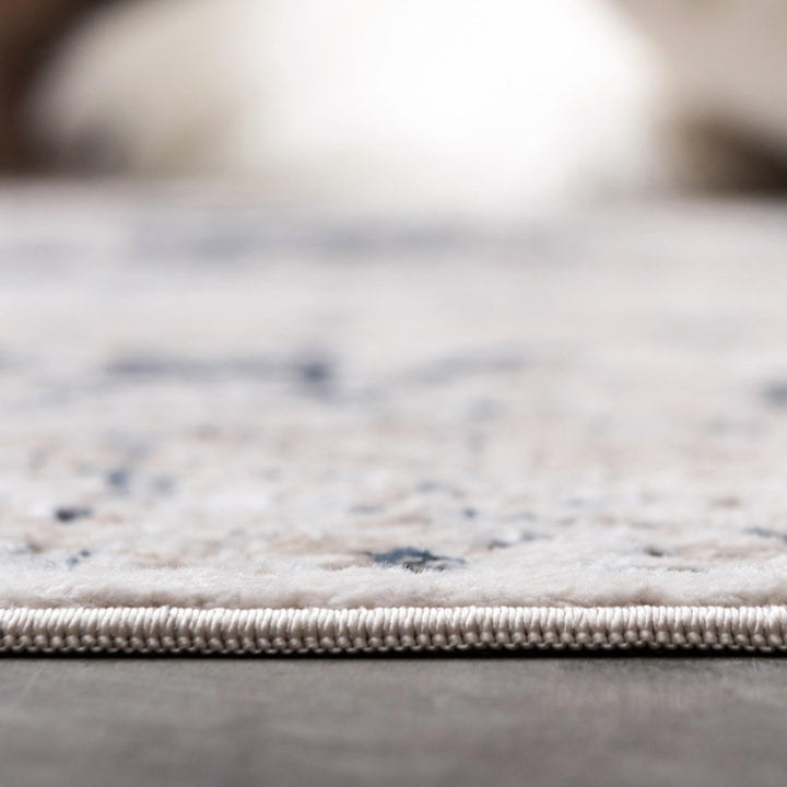 Arkeen Oriental Dark Blue/Beige Area Rug Lark Manor™ Rug Size: Rectangle 7'10" x 11'