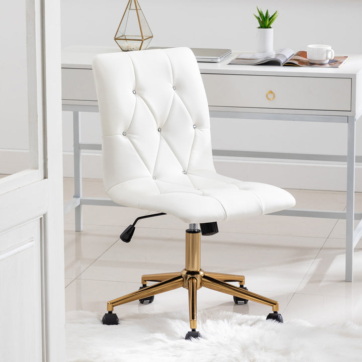 Uriel Task Chair Everly Quinn Upholstery Color: White