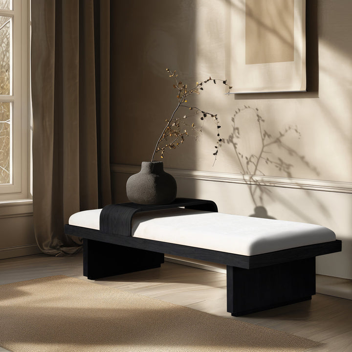 Bryaunna Chenille Fabric Upholstered Bench Wade Logan®