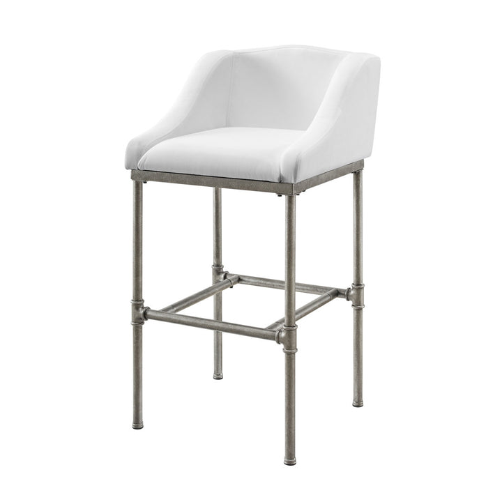Halltown Metal Counter or Bar Height Stool Ophelia & Co. Seat Color: White Seat Height: Bar Stool (30" Seat Height)