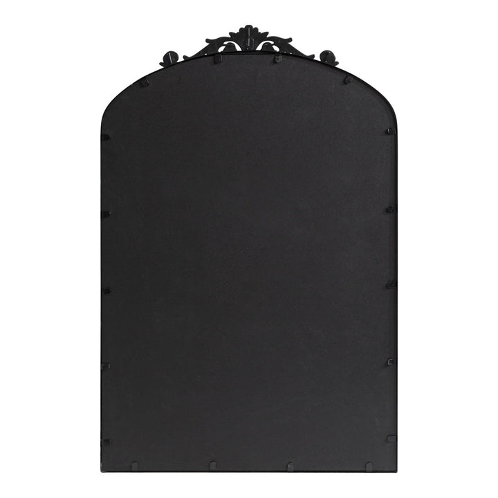 Anglo Arendahl Traditional Accent Mirror Fleur De Lis Living Size: 36" x 24" Finish: Black