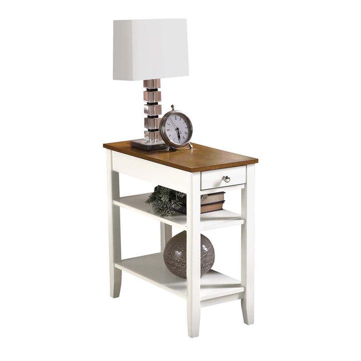 Carbin End Table with Drawer and Shelves Winston Porter Color: Driftwood