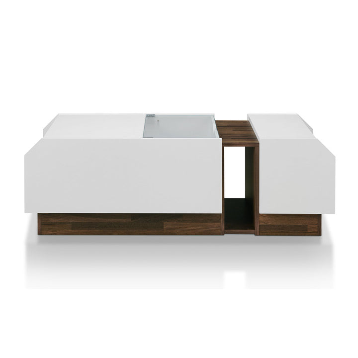 Dundas Block Coffee Table with Storage Wade Logan®