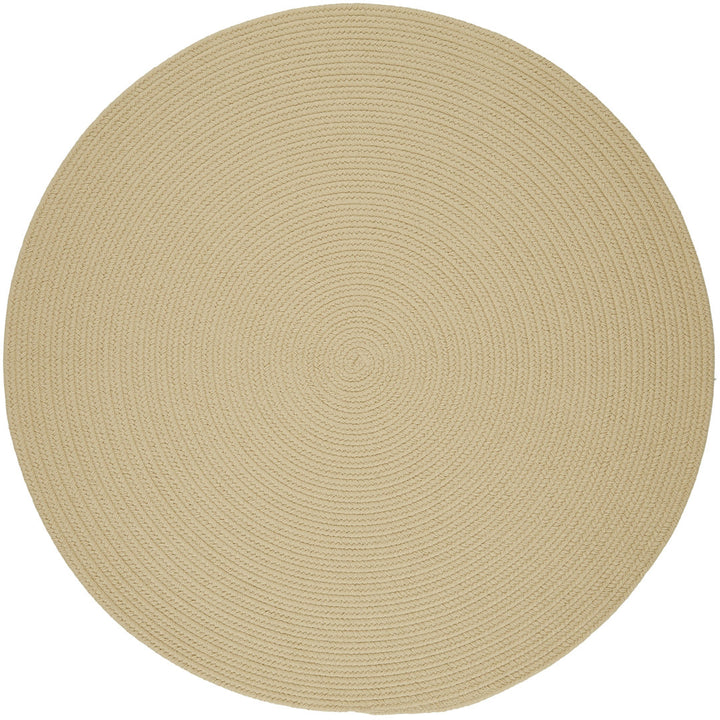 Smyth Handmade Cream Indoor/Outdoor Area Rug August Grove® Rug Size: Round 4'