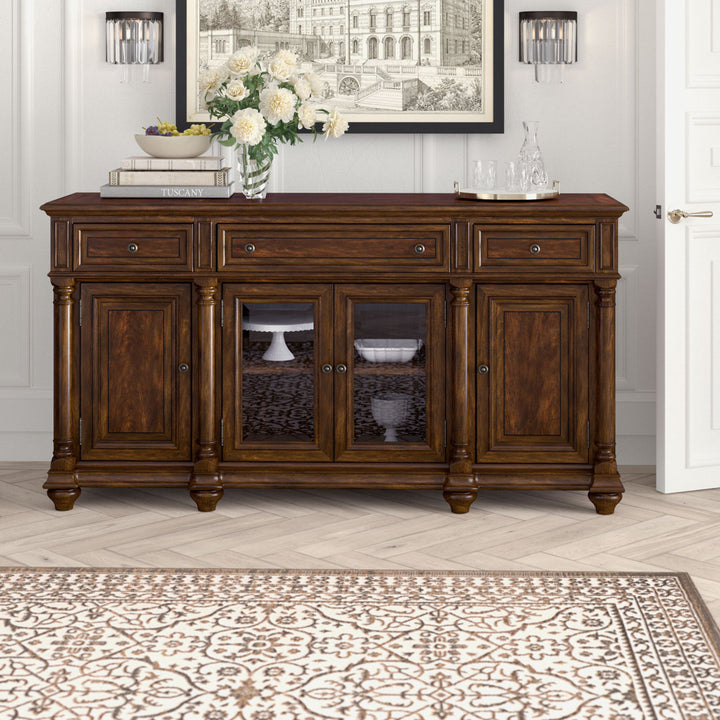 Leesburg 72" Wide 3 Drawer Sideboard Hooker Furniture