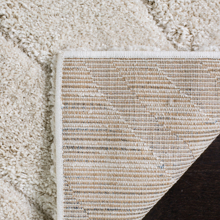 Ashal Abstract Cream Area Rug Wade Logan® Rug Size: Round 6'7"