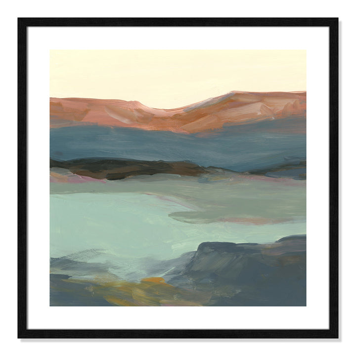 Rolling Bluffs by Carol Robinson - Painting Print Joss & Main Size: 28.75" H x 28.75" W x 0.75" D Format: Black Wood Framed Paper