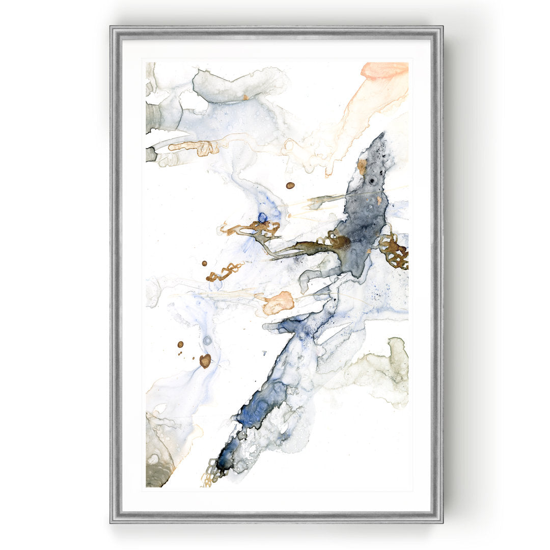 Organic Interlace I - Print on Canvas Mercury Row® Size: 26.5" H x 36.5" W x 1.5" D Format: Silver Framed