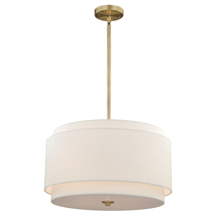 Amia 4 - Light Drum Chandelier Three Posts™ Finish: Matte Brass