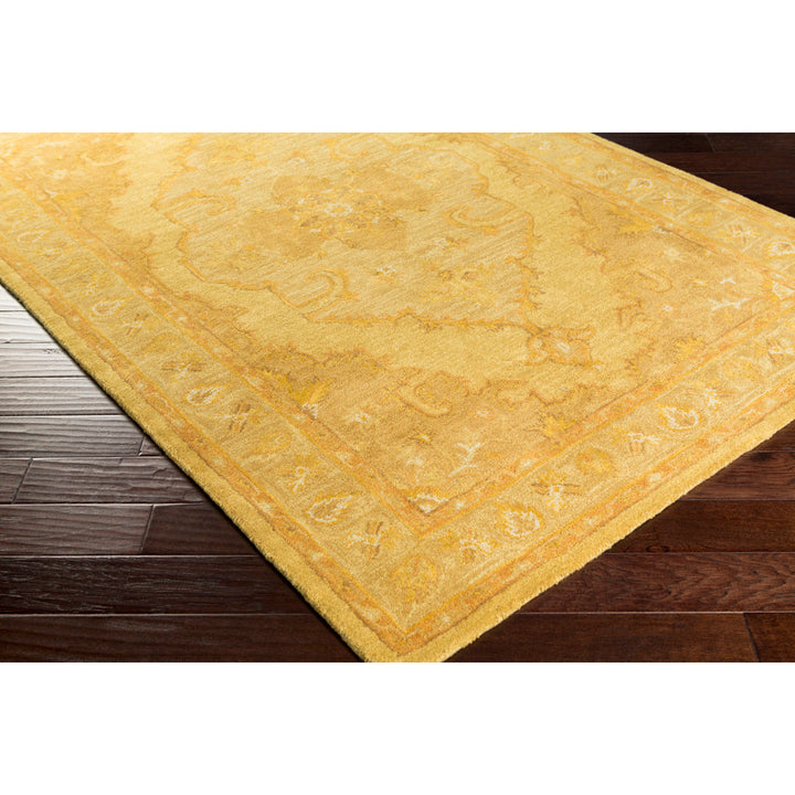 Eaddy Oriental Hand-Tufted Wool Bright Gold/Butter Area Rug Charlton Home® Rug Size: Rectangle 5' x 8'