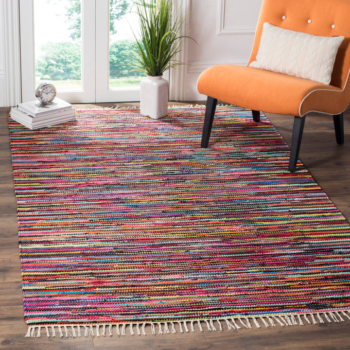 Samaniego Rug Hand Woven Cotton Abstract Rug Bungalow Rose Rug Size: Rectangle 9' x 12'