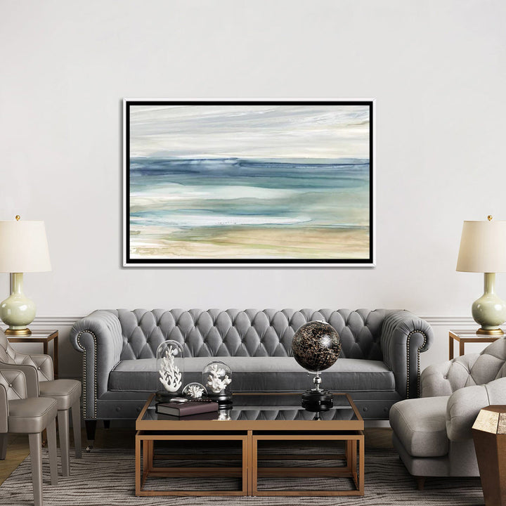 Ocean Breeze by Carol Robinson Painting Print The Twillery Co.® Size: 24'' H x 32'' W x 1'' D Format: White Framed Paper, Mat Included: White