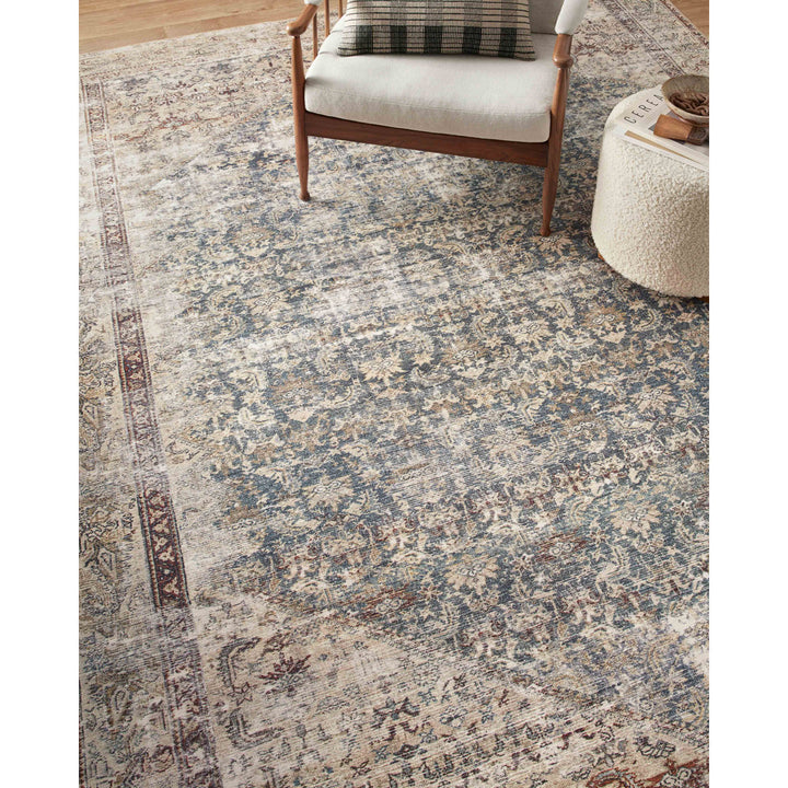 Amber Lewis x Loloi Georgie Teal / Antique Area Rug Amber Lewis x Loloi Rug Size: Square 1'6"