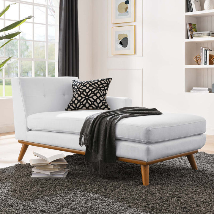 Modway Engage Chaise Modway Upholstery Color: White Orientation: Right Hand Facing