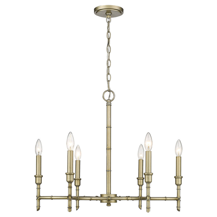 Andaman 6 - Light Candle Style Chandelier Sand & Stable™