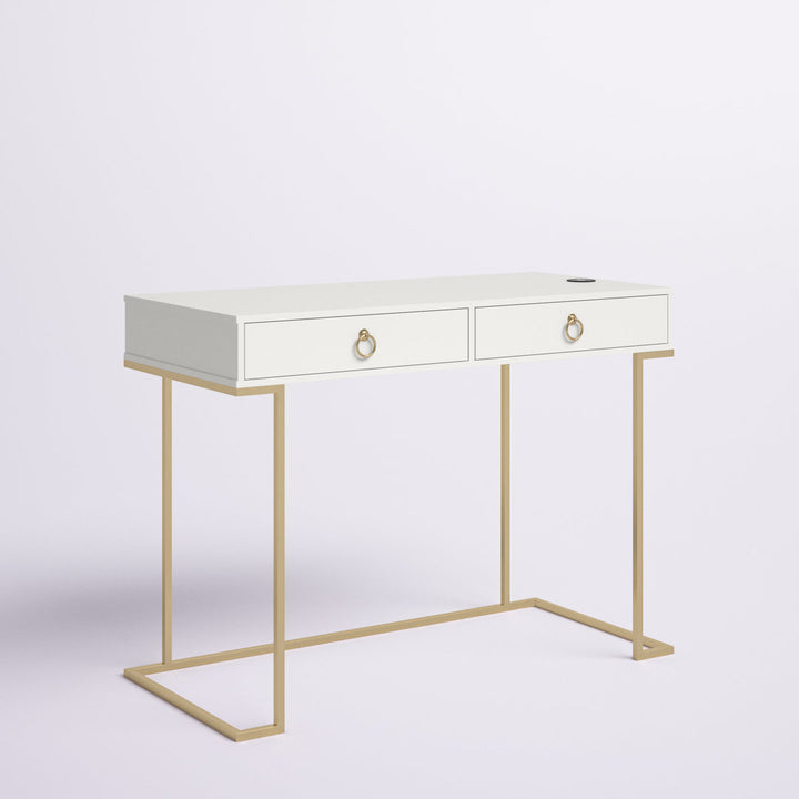 Battista Writing Desk Willa Arlo™ Interiors Color (Top): White