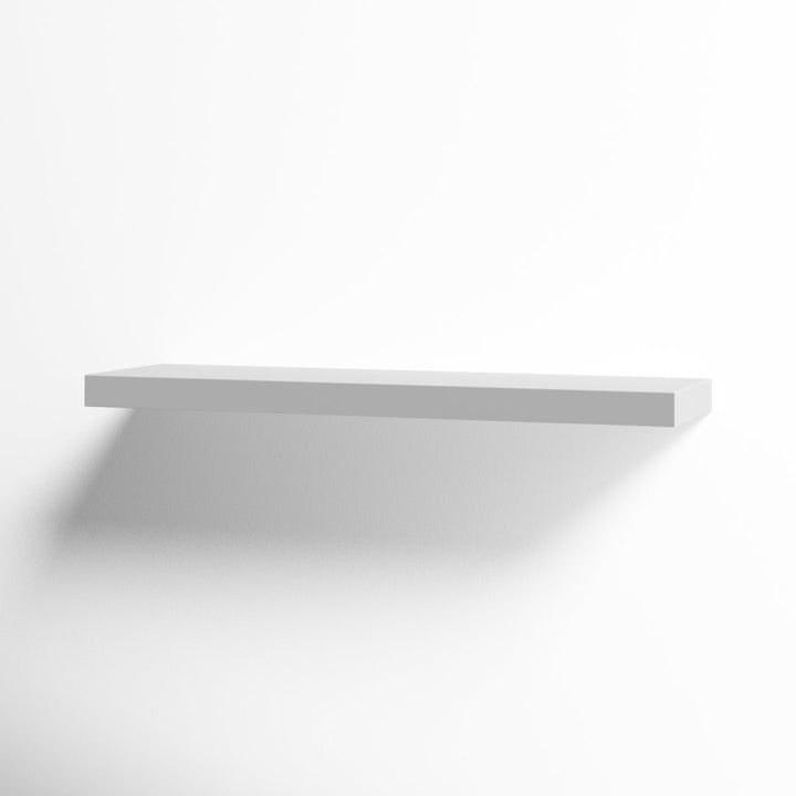 Sherice Floating Shelf AllModern Size: 1.97" H x 36.23" W x 10.24" D Finish: White