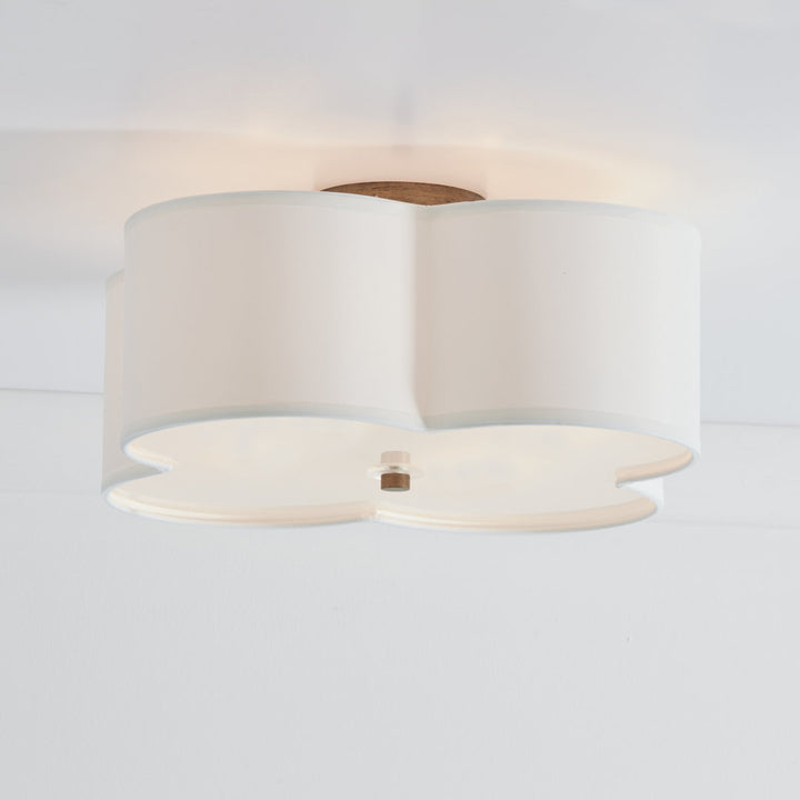 Tangela Unique/Statement Geometric Semi Flush Mount Greyleigh™ Size: 8.25" H x 18" W