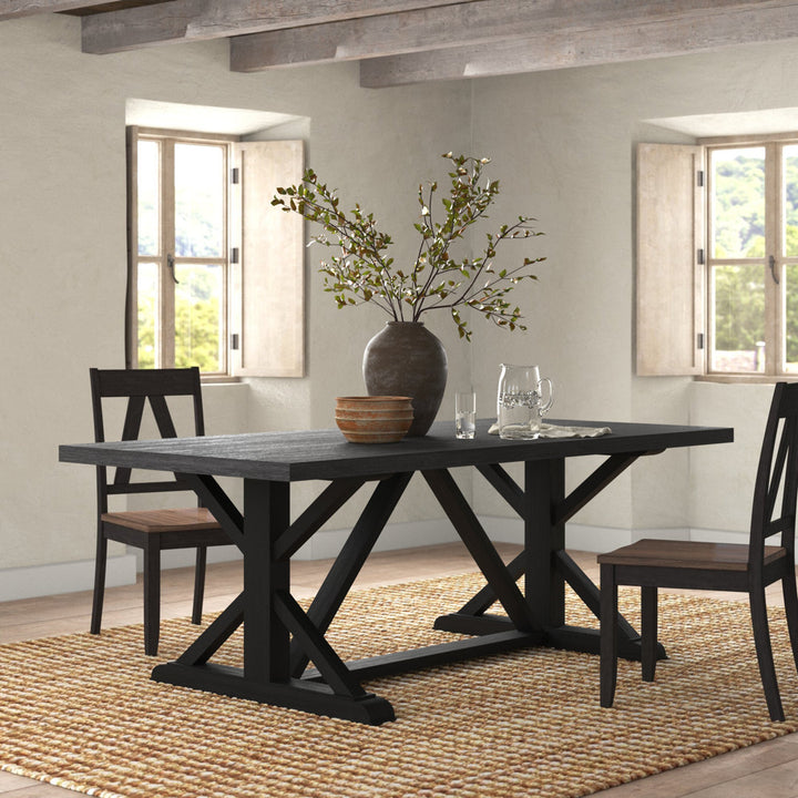 Fairmont 40" Pine Solid Wood Trestle Dining Table Birch Lane™