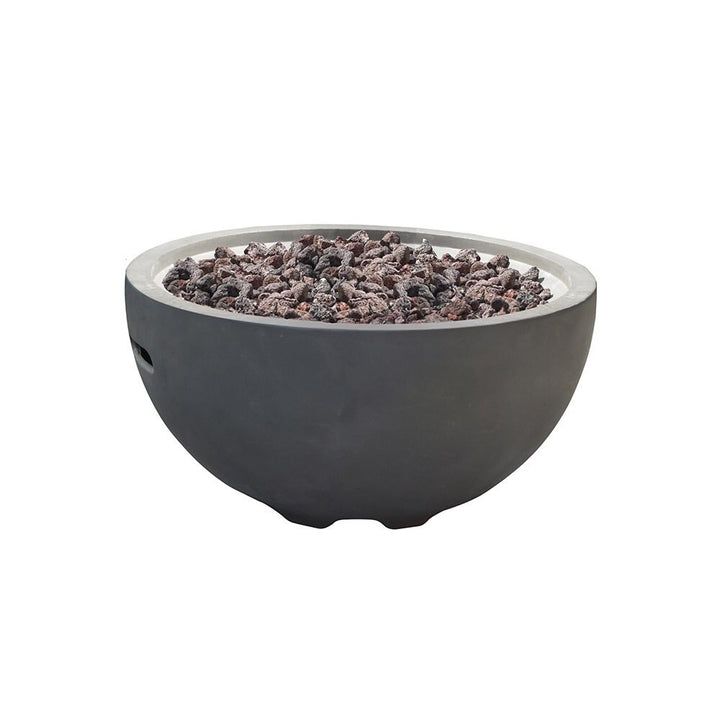 Aswaldi Round Light Grey 27" Fire Bowl Latitude Run® Fuel Type: Natural Gas