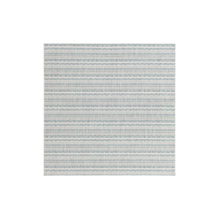 Hewitt Striped Teal Indoor / Outdoor Area Rug Steelside™ Rug Size: Rectangle 5'3" x 7'10"