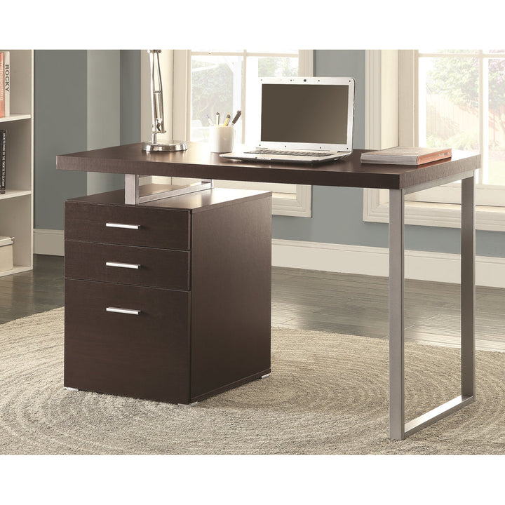 Kaitlyn Reversible Desk Wade Logan® Color: Cappuccino