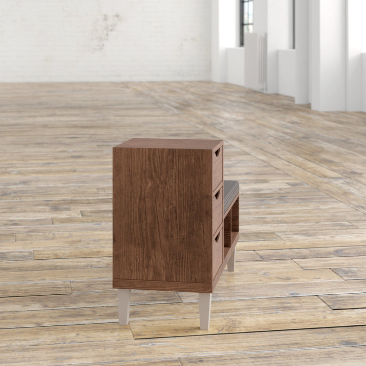 Jasmil Faux Leather Storage Bench Latitude Run®