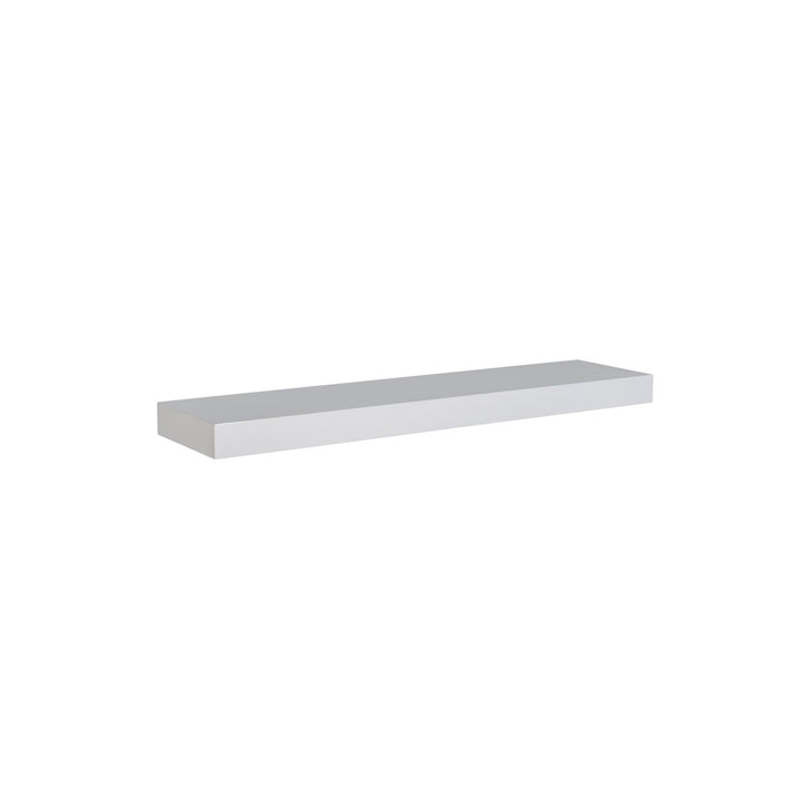Sherice Floating Shelf AllModern Size: 1.97" H x 23.63" W x 10.24" D Finish: White