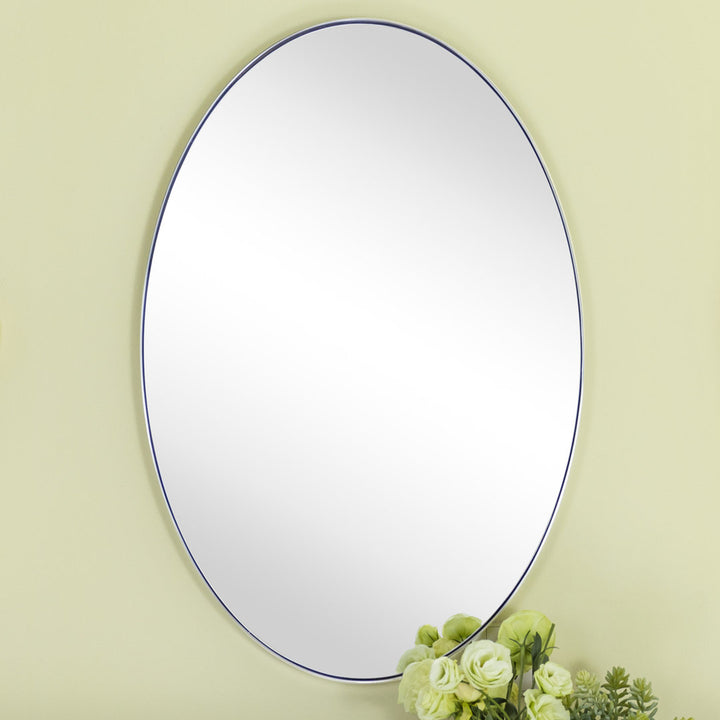 Javell Bathroom Mirror Ebern Designs Size: 36" x 24" Finish: Chrome