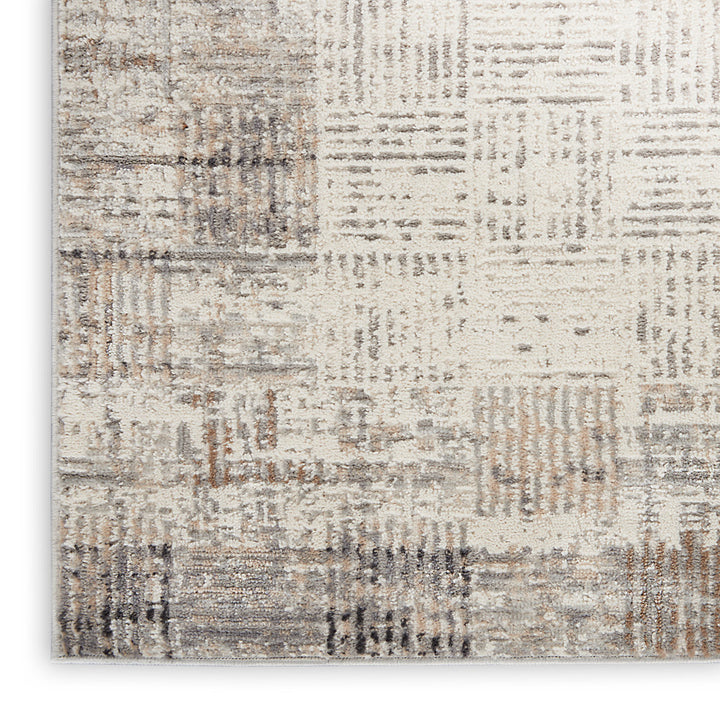 Adriao Geometric Gray/Ivory Area Rug Wade Logan® Rug Size: Rectangle 9' x 12'