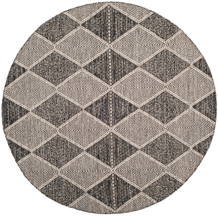 Bester Hand Woven Cotton Geometric Rug Dakota Fields Rug Size: Round 6'