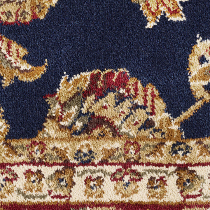 Clarence Oriental Navy Blue/Red Area Rug Astoria Grand Rug Size: Rectangle 10'6" x 14'6"