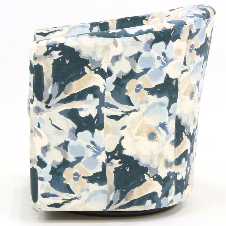 Hansell 31" Swivel Barrel Chair Andover Mills™ Fabric OR Leather Type: Rhiannon Polyester Blend
