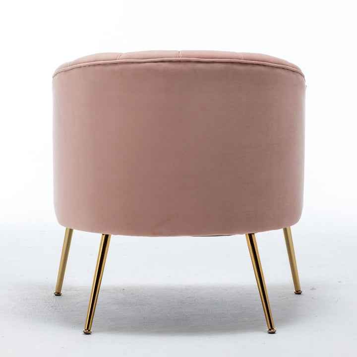 Murrow 28" W Tufted Velvet Armchair Willa Arlo™ Interiors Fabric: Pink Velvet